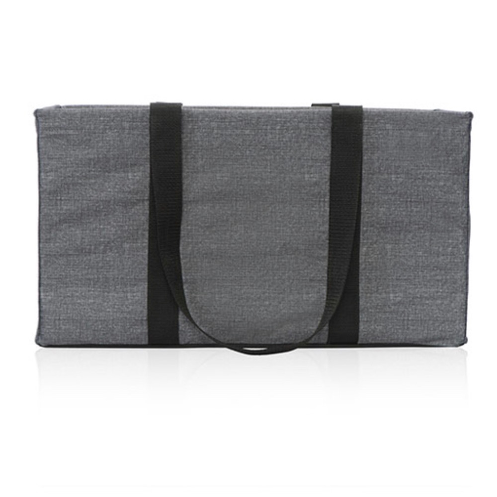 Charcoal Crosshatch Large Utility Tote - Picture 4 of 11